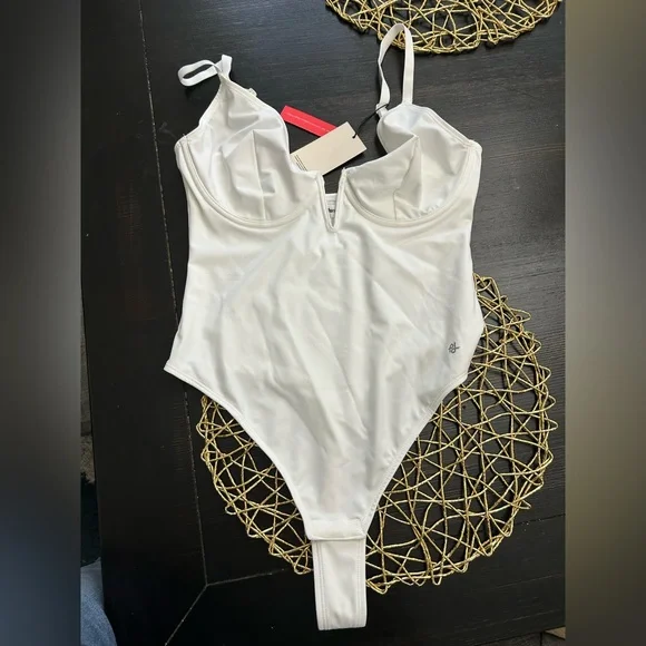 Popilush Shapewear Bodysuits for Women Tummy Control Shapewear Deep V Corset - Picture 6 of 9